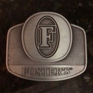 Foster’s Silver Belt Buckle
